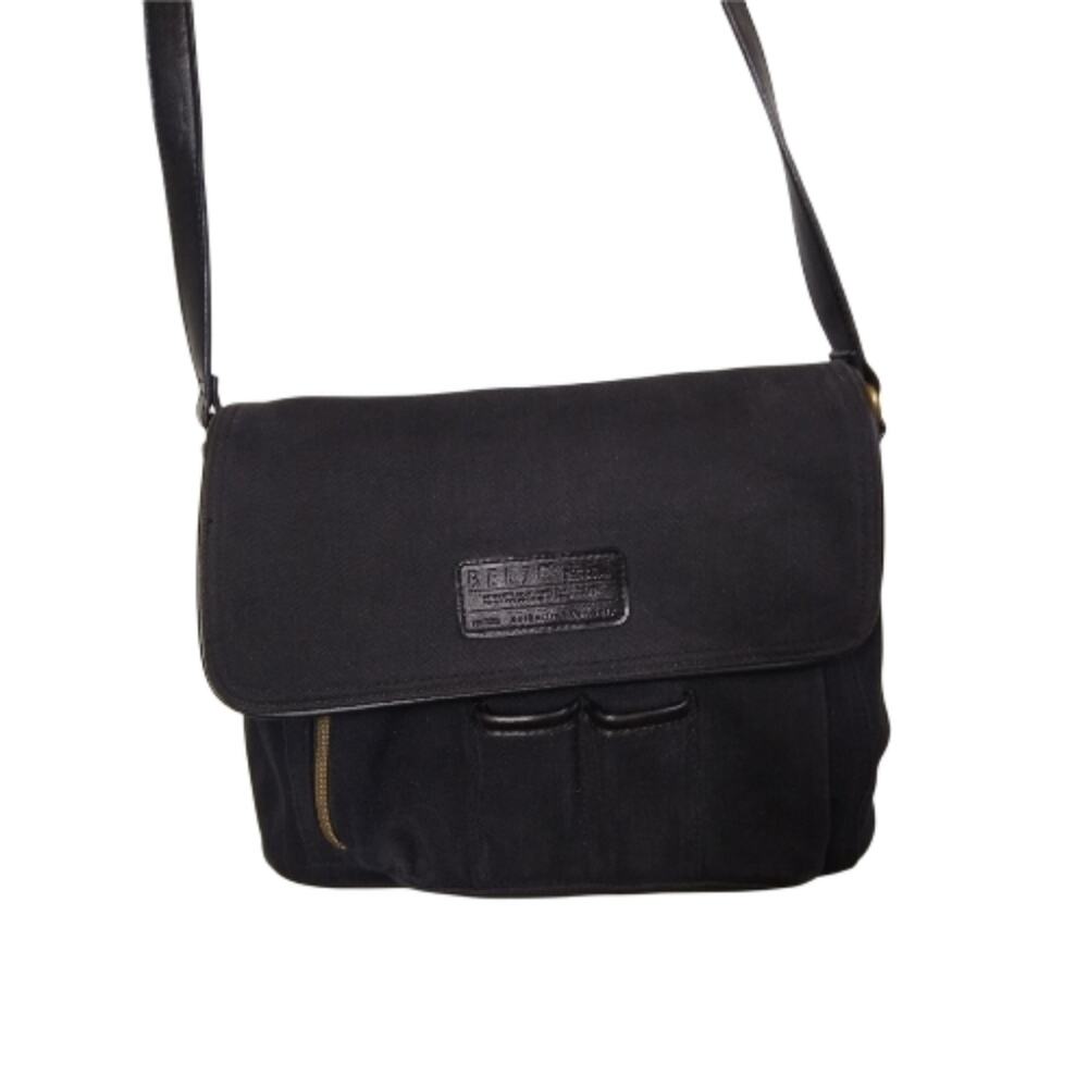 Relic Denim Crossbody Messenger Style Sling Bag Purse Black